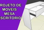 Projeto de moveis – mesa de escritório, escrivaninha