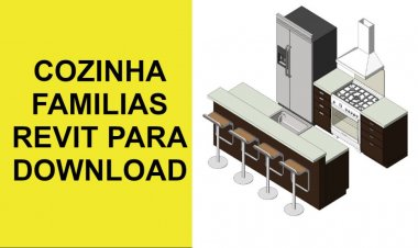 Cozinha famílias revit completa