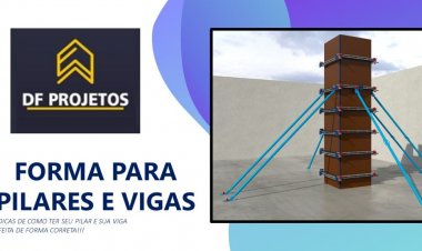 Formas de pilares para construção civil