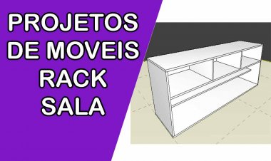 Projeto de moveis rack para sala