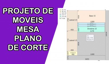 Projeto de móveis –  plano de corte