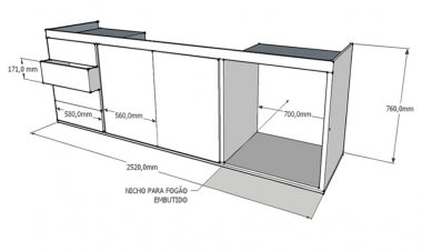 Desenhando moveis no autocad.
