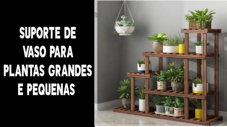 Suporte para vaso de planta grande
