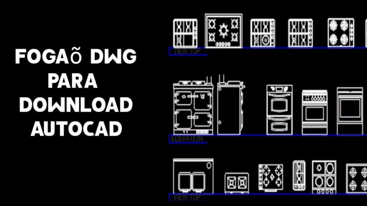 Fogão DWG para download completo