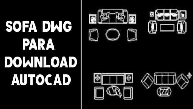 Sofa autocad para download completo