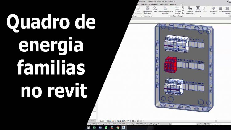 Quadro de energia familias no revit