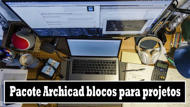 Pacote Archicad blocos para projetos