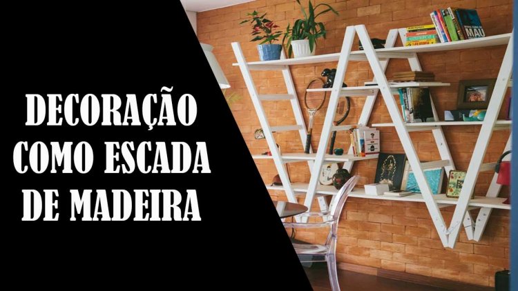 Transforme sua escada em uma prateleira