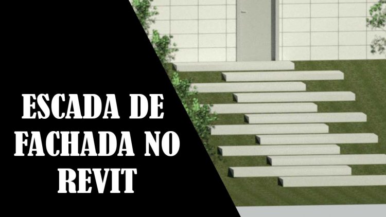 Escada na fachada da casa e porta