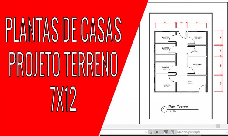 Plantas de casas terreno de 7×12