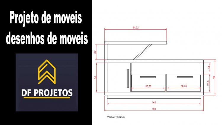 Projeto de moveis desenhos de moveis