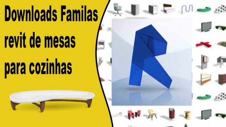 Downloads Familas revit de mesas para cozinhas