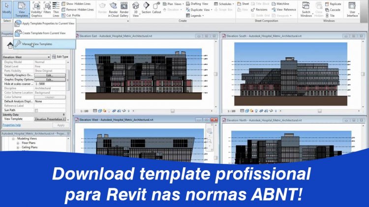 Template Revit nas normas ABNT