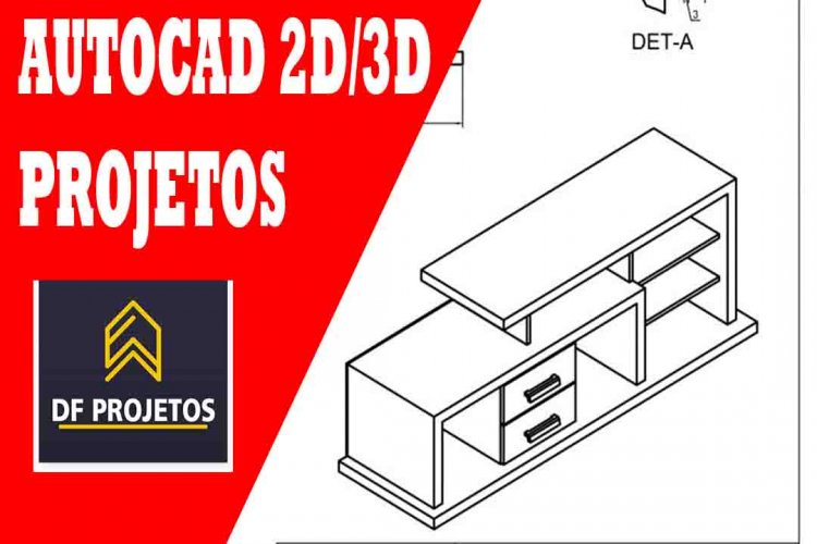 Autocad 2d/3d para projetos.