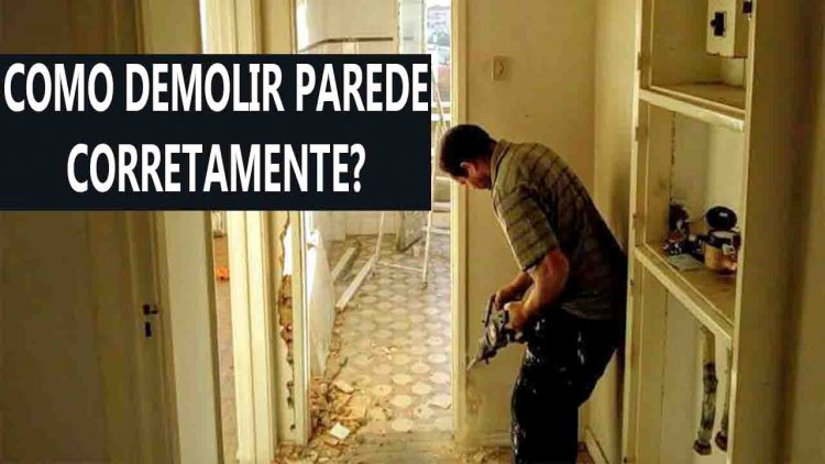 Como demolir a parede do apartamento?