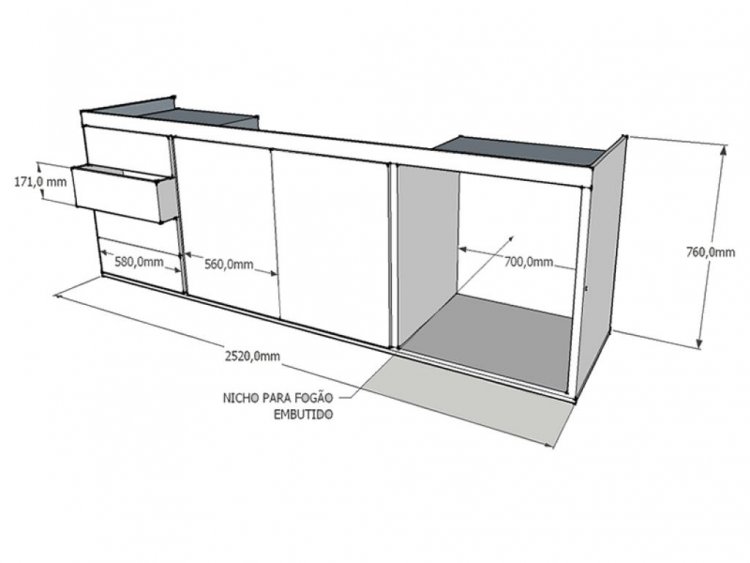 Desenhando moveis no autocad.
